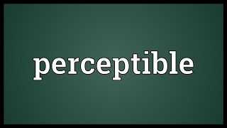 Perceptible Meaning [upl. by Aicirtan]