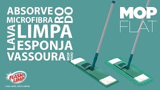 Flash Limp  Mop Flat Microfibra e Chenile [upl. by Ver652]