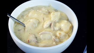 Chicken And Dumplings Quick Version  Recipe Only The Hillbilly Kitchen [upl. by Norihs]