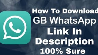 New Update GBWhatsApp  How To download GBWhatsApp In 3min link in DESCRIPTION ravisoni gbwhatsapp [upl. by Ednalrym383]