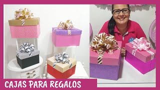 CÓMO HACER CAJAS PARA REGALO PASO A PASO Casa Carmelo [upl. by Leakcim]