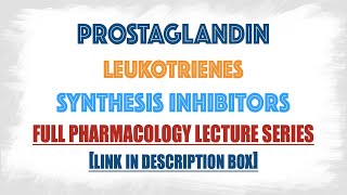 Prostaglandin and Leukotrienes synthesis Inhibitors with mechanism of action in detailsPharmacology [upl. by Hopfinger]