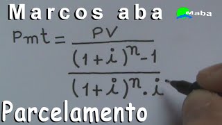 PARCELAMENTO valor das prestações  Matemática Financeira [upl. by Mauer777]