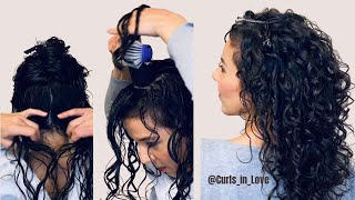 How to Style Naturally Curly Hair  Beginner Routine amp Techniques [upl. by Ayouqes]