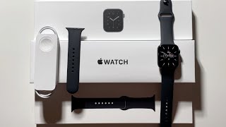 Apple Watch SE Unboxing Space Grey Aluminum 44mm [upl. by Iclehc]