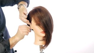 Asymmetric Bob Haircut  TheSalonGuy [upl. by Sualokcin34]