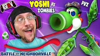 Plants Vs Zombies Indoor SNOWBALL FIGHT for Neighborville  FGTEEV Yoshi Crafted World [upl. by Ahseinar806]