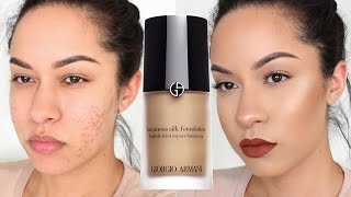 Giorgio Armani Luminous Silk Foundation Review  Demo [upl. by Eillat]