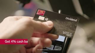 CIBC Dividend® Visa Infinite Card  Get cash back on groceries† [upl. by Lednyc]