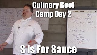 S is for Sauce  Culinary Boot Camp Day 2  Stella Culinary School [upl. by Elnore507]