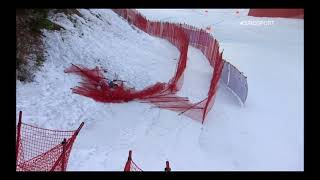 CRASH COMPILATION  GarmischPartenkirchen DH1 202021 Alpine Skiing World Cup [upl. by Anin]