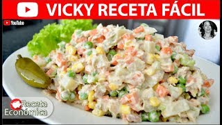 ENSALADA DE ATUN FACIL  VickyRecetaFacil [upl. by Nahtanaoj157]