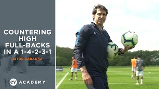 Aitor Karanka • Coaching countering high fullbacks in a 14231 • CV Academy Session [upl. by Namzaj]