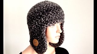 Tutorial How to Crochet an Earflap Winter Beanie [upl. by Camey832]