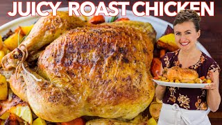 Juicy ROAST CHICKEN RECIPE  How To Cook a Whole Chicken [upl. by Anes]