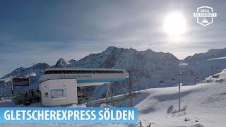 Gletscherexpress Sölden Verbindung Winterskigebiet  Rettenbachgletscher [upl. by Isaac]