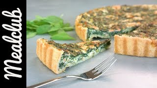 SpinatLauchLachs Quiche  MealClub [upl. by Ecilef]