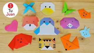 12 Figuras de Papel en ORIGAMI  Manualidades DIY 🎨  JuanTu3 [upl. by Leonardi]