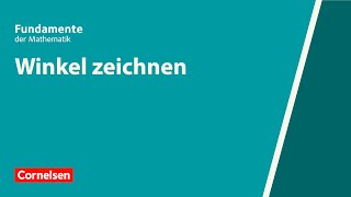 Winkel zeichnen  Fundamente der Mathematik  Erklärvideo [upl. by Nerrag]