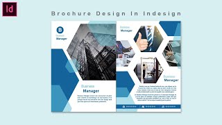 Brochure Design In Indesign tutorial  Adobe InDesign [upl. by Alhsa]