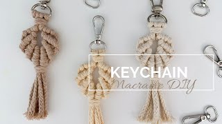 DIY Macrame Keychain Seashell Ornament Macramé Tutorial for beginners [upl. by Ellerihs]