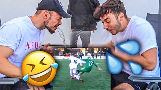 EXTREME NICHT LACHEN WASSER CHALLENGE Fußball Fails [upl. by Hairej]