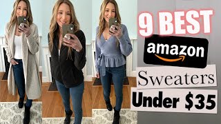 9 BEST Amazon Sweaters Under 35 [upl. by Brita]