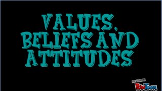 Values Beliefs and Attitudes Definitions [upl. by Janeva]