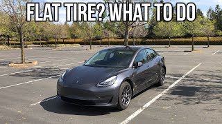 Got A Flat Tire On Your Tesla Model 3 or Y What To Do [upl. by Redman]