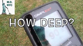 Nokta Makro Simplex Depth How Deep Does It Go  Metal Detecting NYC [upl. by Constancy121]