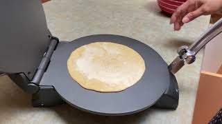 Making Tortilla With Chef Pro Tortilla MakerFlat Bread Maker 4K [upl. by Kerril764]