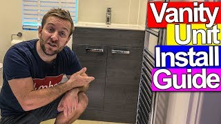 HOW TO INSTALL A VANITY UNIT WASH BASIN  Bathroom Ideas [upl. by Jarek315]