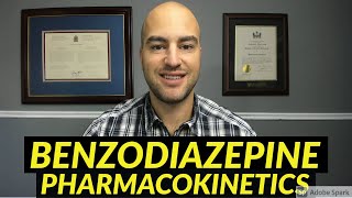 Comparing the Pharmacokinetics of Benzodiazepines  Lorazepam Clonazepam Alprazolam Diazepam etc [upl. by Ainirtak]