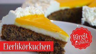 Eierlikörkuchen mit gemahlenen Mandeln ohne Mehl [upl. by Yvor]