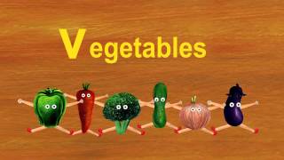 Learn the ABCs in LowerCase quotvquot is for vegetables and violin [upl. by Janerich]