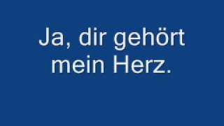 Dir gehört mein Herz German Lyrics [upl. by Harvard379]