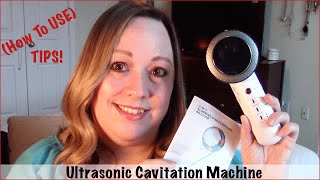 Ultrasonic Fat Cavitation Machine How To Use Tips [upl. by Leahcimsemaj]