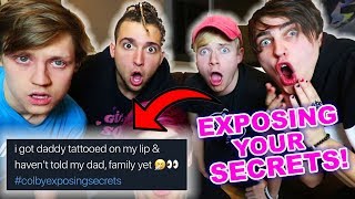 REVEALING YOUR SECRETS  w roommates  Colby Brock [upl. by Nosreve]