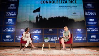 Forum on Leadership A Conversation with Dr Condoleezza Rice [upl. by Anis]