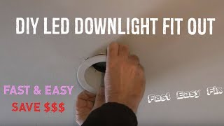 How to Replace Recessed LED Downlight  DIY Easy Fix  Life Hacks [upl. by Magnuson]