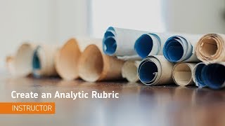 Rubrics  Create an Analytic Rubric  Instructor [upl. by Tsugua]