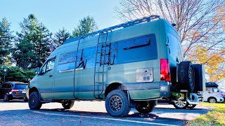 BEAST MODE  4x4 Sprinter Camper Van Custom 4wd Overland Mercedes Build VAN LIFE [upl. by Eanej]