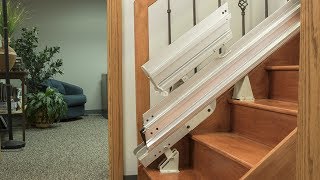 Power amp Manual Folding Stair Lift Rails  Bruno® [upl. by Sherfield7]