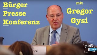 Gregor Gysi in der BürgerPresseKonferenz [upl. by Wilfreda980]