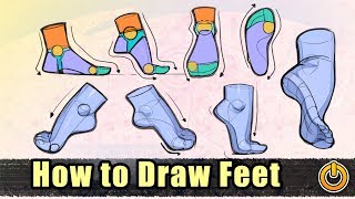 Drawing Feet The Right Way [upl. by Oruhtra]