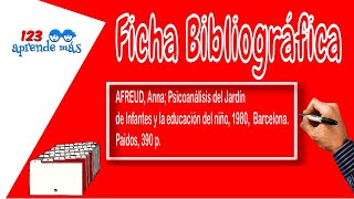 Ficha Bibliográfica para niños [upl. by Assenal]