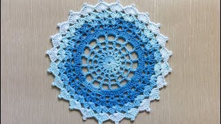 Easy Crochet Doily Tutorial For Beginners [upl. by Rosenfeld191]