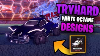 TRYHARD White Octane Designs in Rocket League [upl. by Annej]