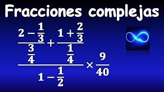 32 Fracciones complejas Ejercicio 6 MUY FÁCIL [upl. by Ruddy]