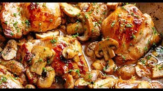 Garlic Mushroom Chicken Thighs [upl. by Sachs]